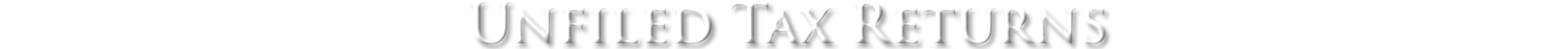 Las Vegas Unfiled Tax Returns