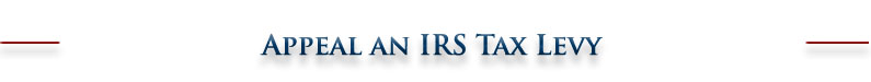 appeal IRS Tax levy